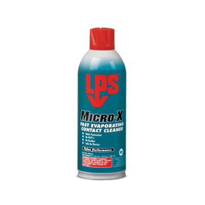 LPS® Micro-X Fast Evaporating Contact Cleaner, 16 oz Aerosol Bottle, 12 per Case